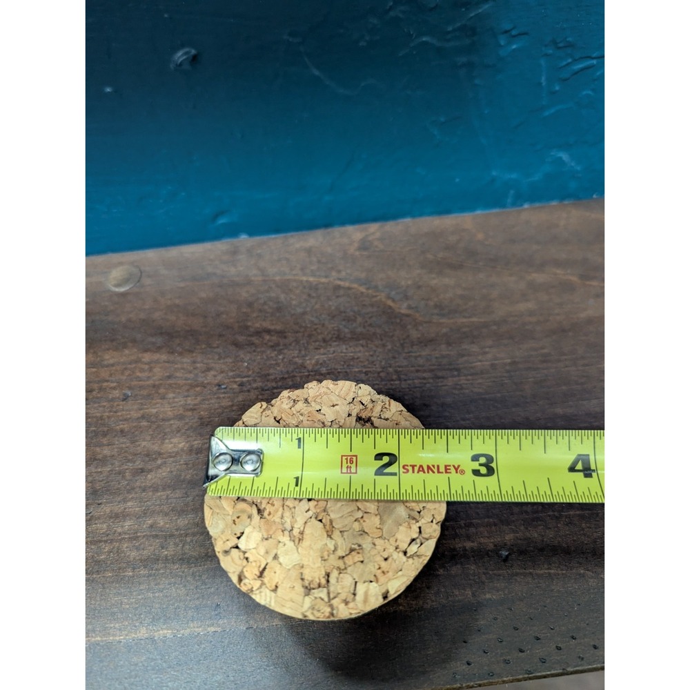 Vintage 70s Hammered Glass Storage/Apothecary Jar W/ Original Cork Stopper 13.5" - Picture 10 of 11